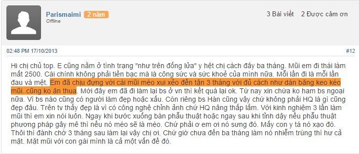 Sửa mũi bị méo phải làm sao 2